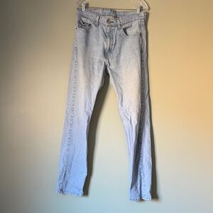 Classic Light Blue Men's Straight Jeans